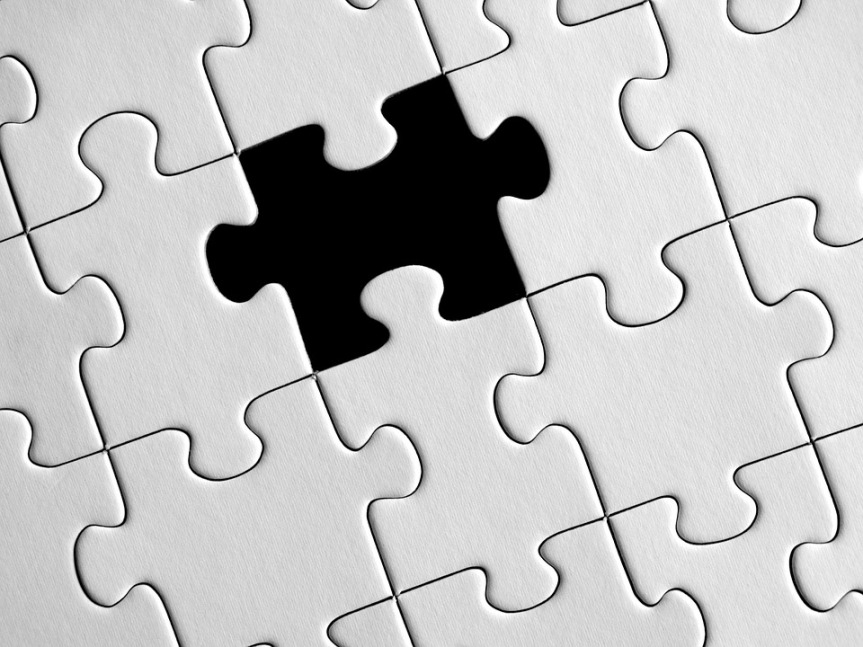 image of a jigsaw with a missing peice 