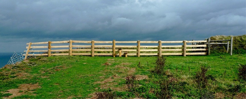 image showing a fence boundary
