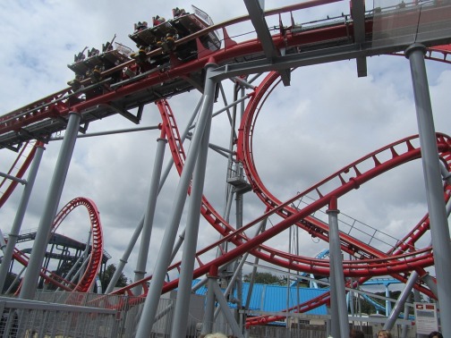 image of a rollercoaster loops 