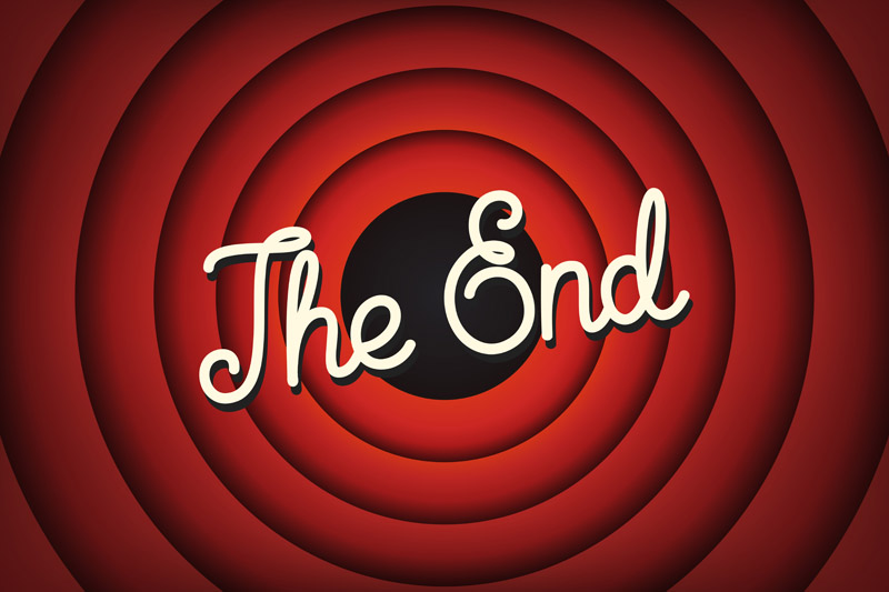image showing the words The End